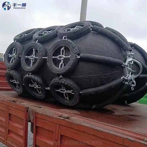Fender Getah Terapung Diperkukuh Wire Mesh